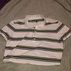 striped crop top